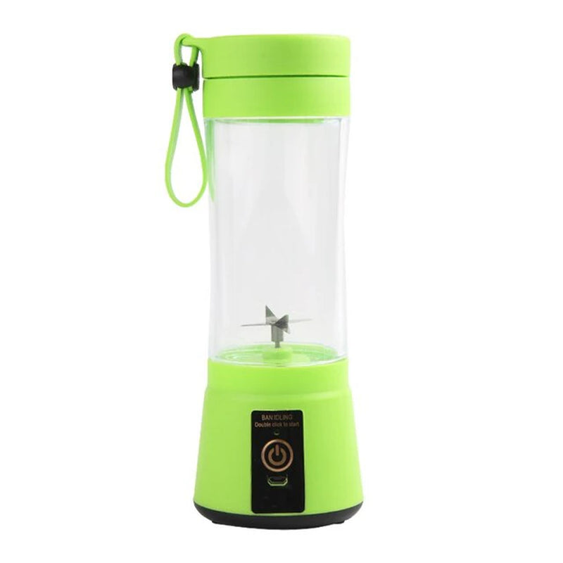 Portable Electric Mini Juicer Cup - USB Rechargeable 6-Blade Blender for On-the-Go Smoothies